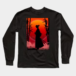 SAMURAI THE MOON Long Sleeve T-Shirt